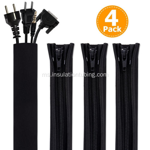 Zipper Management Organizer Neoprene Sleeve Cable